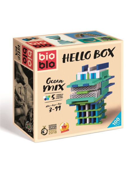 Bioblo Ocean Mix 100 peces | Joc de construcció sostenible