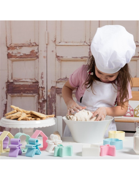Dëna 6 cases i 6 nens pastel | Joc de silicona educatiu