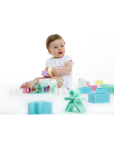 Dëna 6 cases i 6 nens pastel | Joc de silicona educatiu