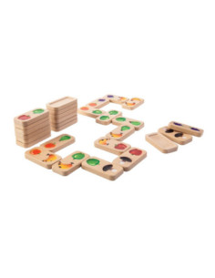 Domino fruites i verdures PlanToys | Joc educatiu de fusta