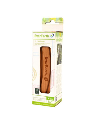 4 vies de tren corbes EverEarth | Accessoris per circuit de fusta