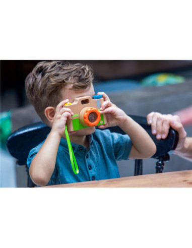 Cámara de fotos caleidoscopio EverEarth | Juguete de madera infantil
