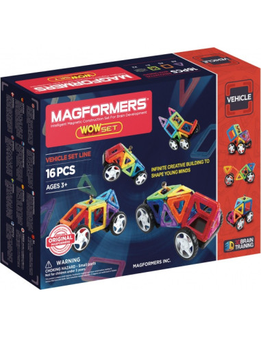 Magformers WOW Set | Juego de construcción magnética infantil