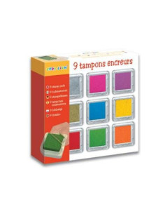 Crealign Caixa de 9 Tintes de Colors Rentables per Infants