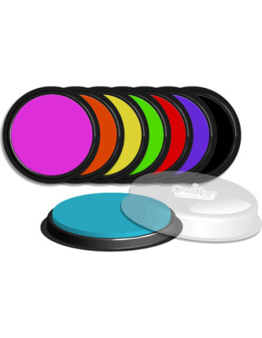 Crealign Pack de 8 Tintes Gegants Rentables per Segells