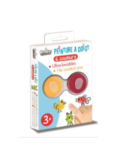 Crealign Set de 6 Pintures de Dits Rentables per Infants