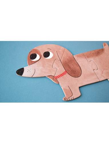 Puzzle I Love My Pets Londji | 7 puzzles reversibles