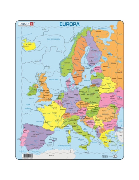 Puzle Mapa d’Europa Polític 37 Peces Larsen