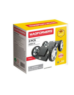 Ruedas para Construcciones Magnéticas 2 Unidades | Compatible Magformers