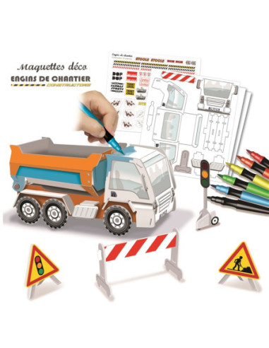 FabBrix Vehicles de Construcció | Kit Creatiu de Fusta