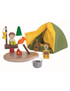 Set de Camping de Madera PlanToys | Juego Simbólico Infantil