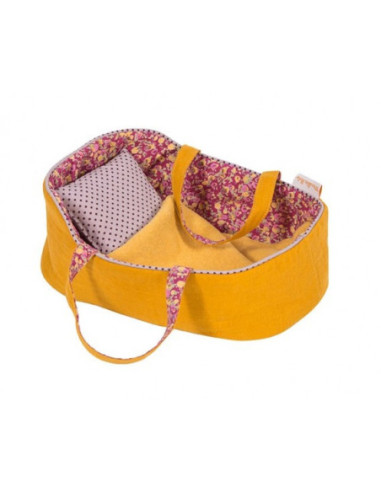 Cama de Tela para Muñecas Color Mostaza | Moulin Roty