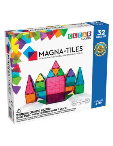 Magna Tiles clear colors 32 pcs
