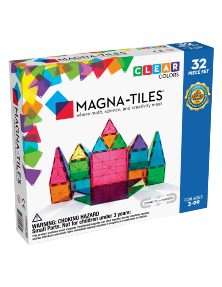 Magna Tiles clear colors 32 pcs