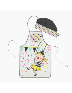 Davantal i Barret Trapezista | Conjunt Infantil de Cuina
