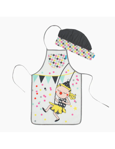 Davantal i Barret Trapezista | Conjunt Infantil de Cuina