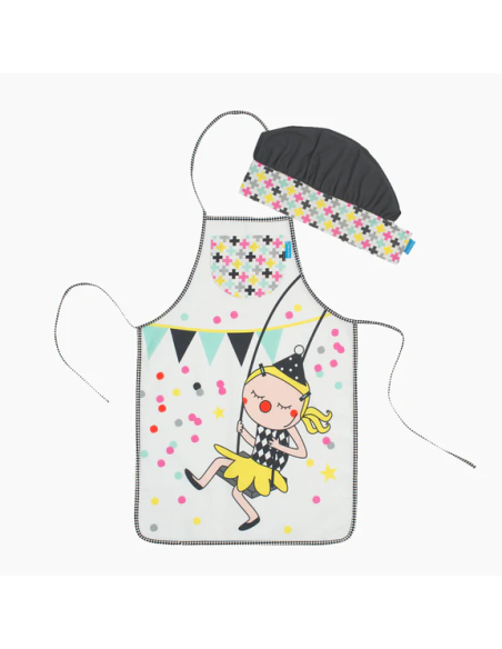 Davantal i Barret Trapezista | Conjunt Infantil de Cuina