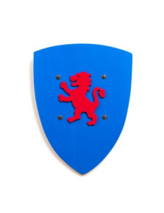 Escudo de Madera de Color Azul | Disfraz Medieval Infantil
