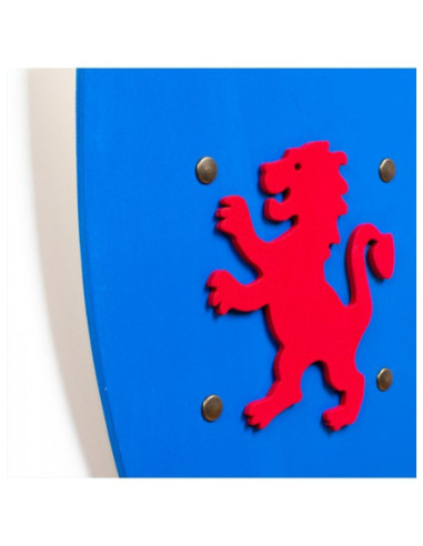 Escudo de Madera de Color Azul | Disfraz Medieval Infantil