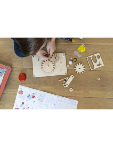 Fabrica un timbre con engranajes | Kit STEAM de construcción | A Joc Lent
