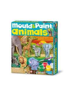 Moldes y Pintura Safari 4M | Manualidad Creativa con Yeso