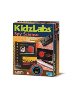 Ciencia del espionaje KidzLabs 4M | Kit STEM de espías y códigos secretos