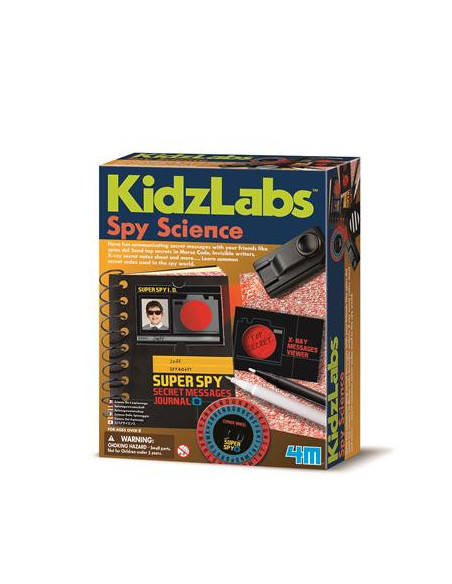 Ciencia del espionaje KidzLabs 4M | Kit STEM de espías y códigos secretos