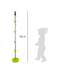 Columpio de disco con cuerda de escalada Small Foot | Juego de exterior 2 en 1