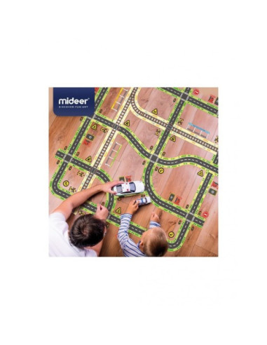 Cinta adhesiva per fer carreteres i vies de tren