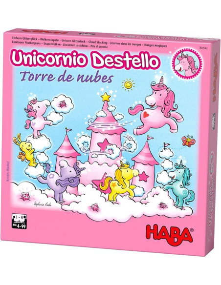 Unicornio destello d'HABA. Torre de nubes.