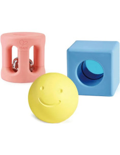 Sonall geomètric de 3 peces | Joguina sensorial per a nadons