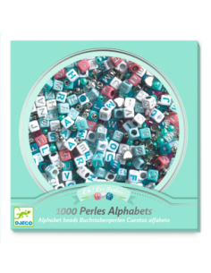 Perlas alfabeto plateadas | Kit de 1.000 perlas