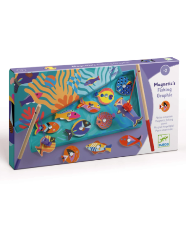 Joc de pesca magnètica Graphic Djeco | Joc d'habilitat infantil