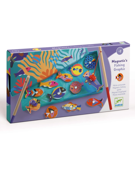 Joc de pesca magnètica Graphic Djeco | Joc d'habilitat infantil