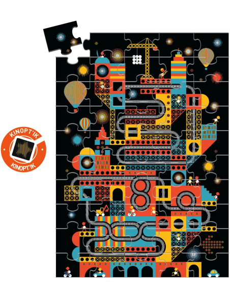 Wizzy Puzzle La ciutat animada de DJECO