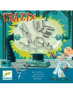 Crazix | Juego de lógica con 6 rompecabezas metálicos