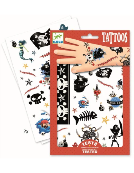 Tatuatges Pirates | Tatuatges temporals infantils