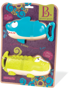 Rociadores de agua tiburón y cocodrilo Splishin Splash | Juguete de verano