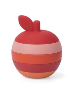 Manzana apilable de silicona | Juguete sensorial para bebés