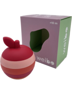 Manzana apilable de silicona | Juguete sensorial para bebés 2