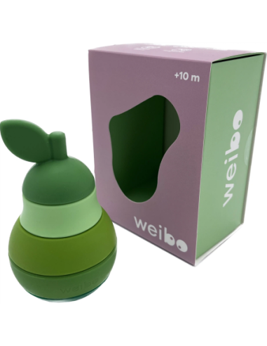 Pera apilable de silicona | Juguete sensorial para bebés