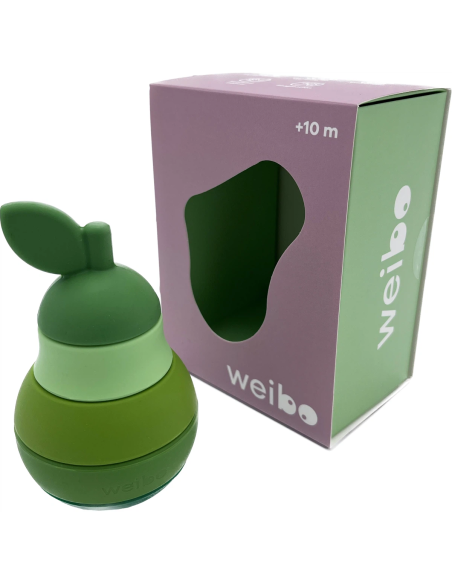 Pera apilable de silicona | Juguete sensorial para bebés